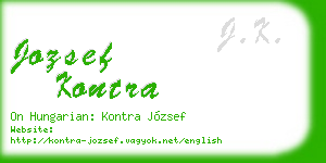jozsef kontra business card